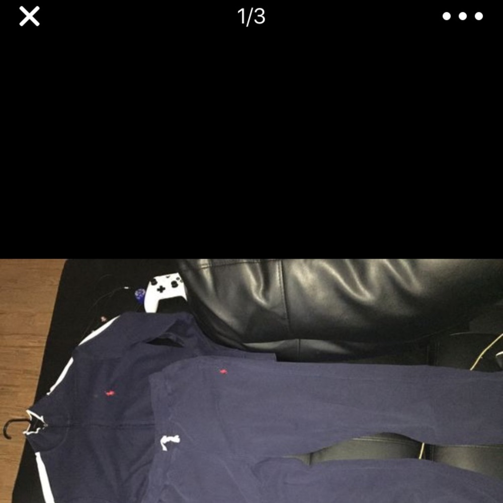 Navy blue/Red horse polo jogging suit